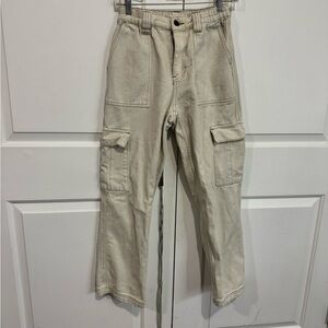 PacSun Cream High Rise Women's Cargo Jeans